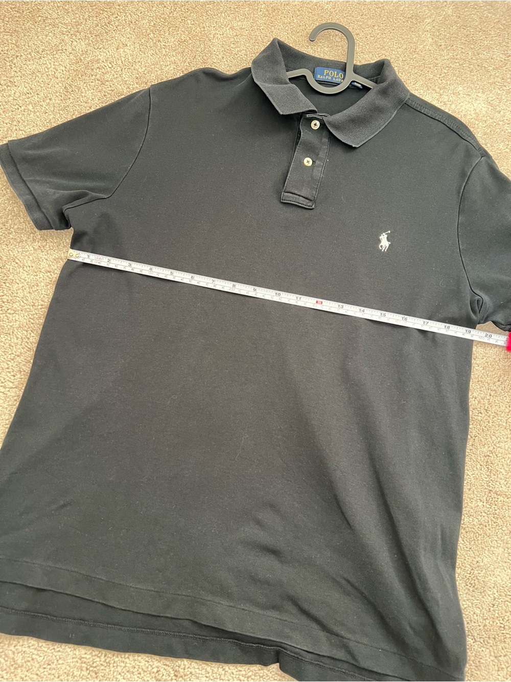 Polo by Ralph Lauren Men’s Black Polo with White Pony Logo - Picture 6 of 8